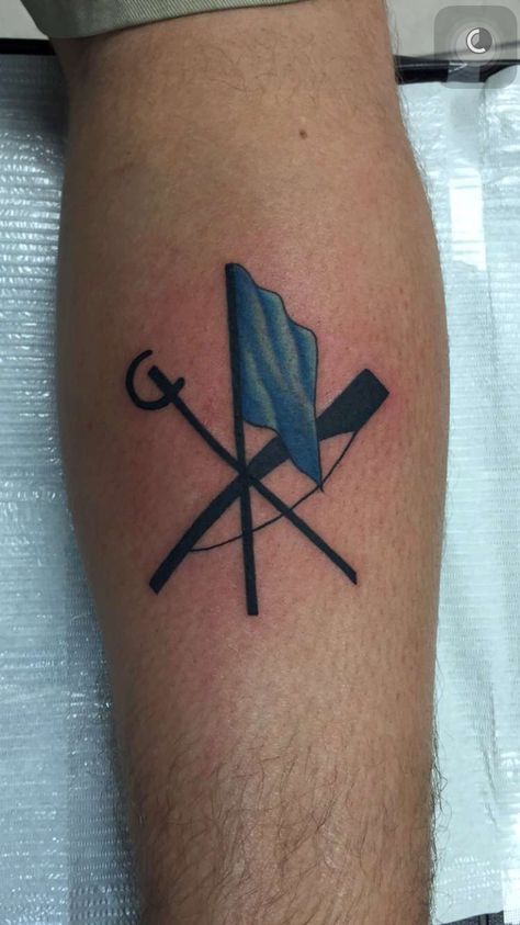 I finally got my first tattoo Color Guard Tattoos, Band Tattoos For Men, Color Guard Flags, Colour Guard, Airplane Tattoos, Band Tattoo, Color Guard, First Tattoo, Simple Colors