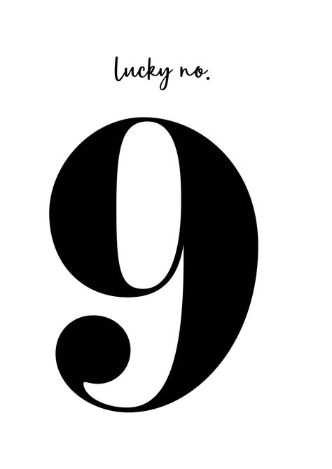 Number 9 Aesthetic, Number 9 Wallpaper, 9 Tattoo Number, Black White Typography, Cool Numbers, Number Wallpaper, Ikea Frame, Bold Aesthetic, Summer Iphone