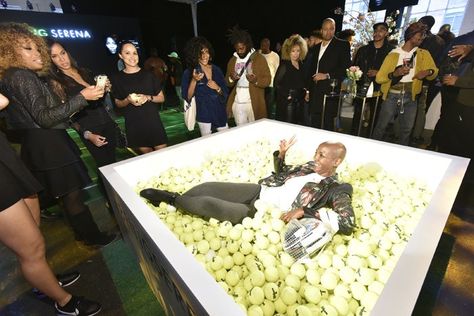 To promote the new documentary series Being Serena, the network hosted an event with a tennis ball pit, a fashion display, and a choreographed dance. Experience Marketing, Fashion Display, Ball Pits, Marketing Events, Tennis Party, Tennis Event, Brand Activation, Photo Opportunity, Event Display