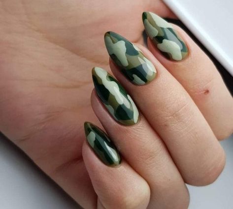 Army Nails, Camouflage Nails, Olive Nails, Casual Nails, Blush Nails, Nail Design Ideas, Tea Cakes, Chic Nails, Cosmetology