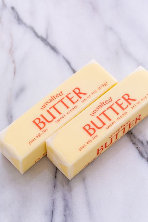 Butter Design, Butter Packaging Design, Butter Packaging, How To Make Toffee, Butter Block, Brown Butter Chocolate Chip Cookies, Butter Toffee, Toffee Cookies, Types Of Flour