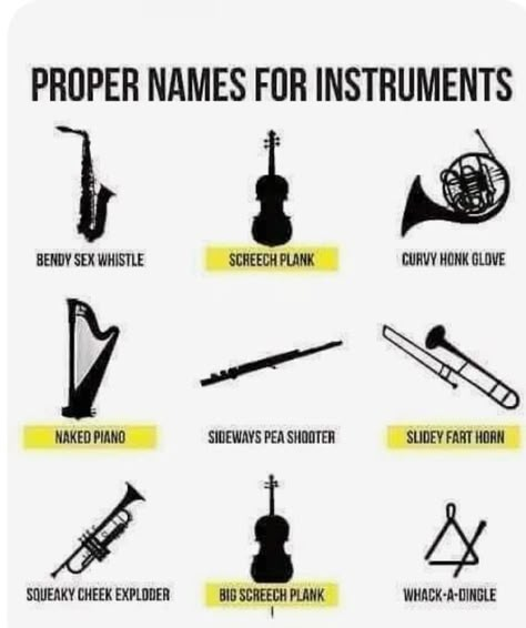 Orchestra Jokes, Flute Memes, Funny Band Jokes, Band Puns, Musician Jokes, Marching Band Memes, Musician Humor, Marching Band Humor, Band Jokes