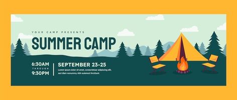 Design Camp, Cartoon Posters, Camping Adventure, Outdoor Banners, Backdrop Design, Stationery Templates, Business Card Maker, Card Banner, Poster Invitation