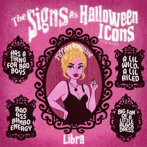 Tiffany Valentine Tattoo, Pisces And Aries, Zodiac Cats, Libra Things, Tiffany Valentine, Zodiac Aesthetic, Halloween Desktop Wallpaper, October Libra, Libra Scales