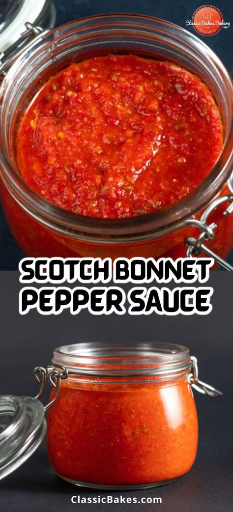 Recipes With Hot Sauce, Caribbean Pepper Sauce Recipe, Recipes Peppers, Hot Pepper Recipes, Chili Pepper Recipes, Pepper Sauce Recipe, Homemade Hot Sauce, Jamaican Dishes, Scotch Bonnet Pepper