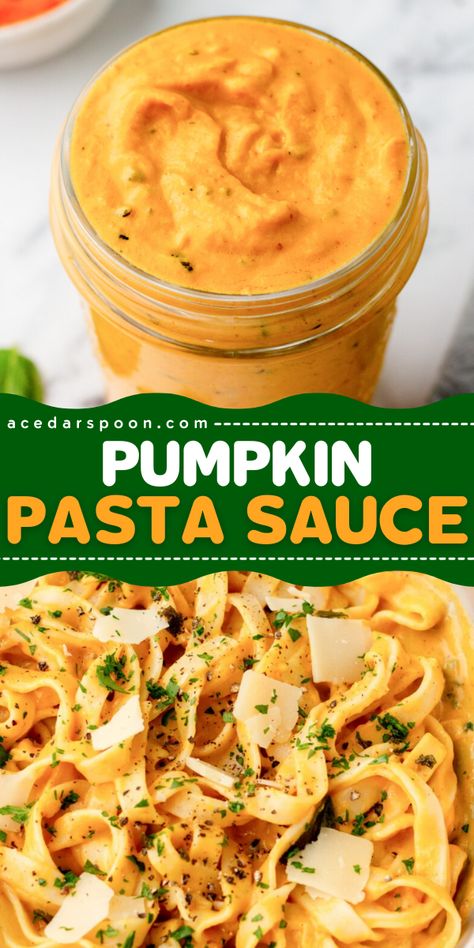 This Pumpkin Pasta Sauce is cozy and creamy, perfect for fall. The rich pumpkin and cream blend for a comforting dish that’s quick to make and ready in under 30 minutes. Add this sauce to soups, pasta or in casseroles. Pumpkin Cream Sauce For Pasta, Instant Pot Pumpkin Pasta, Creamy Pumpkin Pasta Sauce, Pumpkin Cream Sauce Pasta, Pumpkin Puree From Fresh Pumpkin, Recipes Using Fresh Pumpkin, Pumpkin Sauce For Pasta, Pumpkin Pasta Recipes, Baby Pasta Sauce