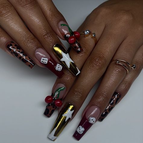 casino vibes 🎰💵🤑 Set Details ❀ﹾ𓈒 Tier 4 Gelx ‎— ❀ﹾ𓈒ིུ✩ Book @ivididthem for your next nail appointment! ❀ﹾ𓈒ིུ✩ — 🏠📍Located in 64050 Independence, Mo 🗓️ Availability linked in linktree! ‎❀ﹾ𓈒ིུ✩ #nails #nailtech #gelnails #gelpolish #kcnails #gelx#gelmanicure #gelxnails ‎—————— ⊹ ⊱ ❀ﹾ𓈒ིུ✩ ⊰ ⊹ —————— Poker Nails, Casino Nails, Nail Appointment, Independence Mo, Naild It, Funky Nails, Nail Tech, How To Do Nails, Gel Polish