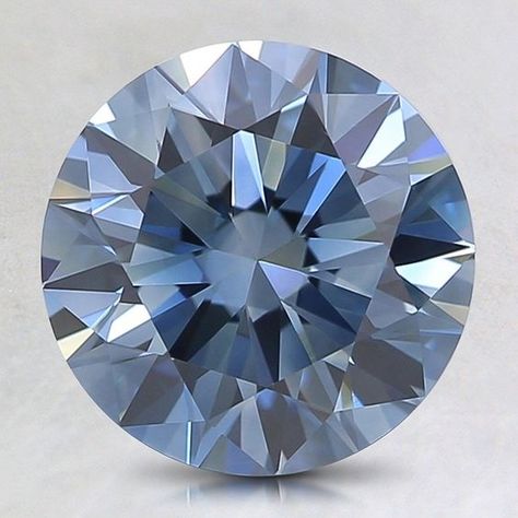 Loose Lab Created Fancy Deep Blue Round Diamond - 1.36 ct. Gem Drawing, Jewelry Rendering, Gemstone Art, Jewelry Drawing, 3d Texture, Love Painting, Blue Diamond, Diamond Art, Rarity