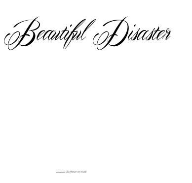 Beautiful Disaster Tattoo, Disaster Tattoo, Tattoo Feather, Puzzle Piece Tattoo, Meaningful Tattoos For Women, Small Meaningful Tattoos, Disney Tattoo, Tattoo Font, Beautiful Disaster