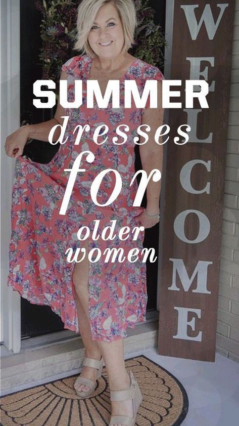 Summer Dresses For Older Women, Over 60 Fashion Classy, Older Women Dresses, Mode Over 50, Dresses For Older Women, Clothes For Women Over 60, Dressing Over 60, 70 Year Old Women, Summer Workout Outfits