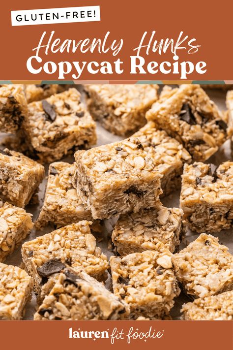 This copycat Heavenly Hunks recipe tastes just like the real deal but healthier! These easy no-bake cookies are sweet, chewy and make the best snack or gluten-free dessert! Heavenly Hunks Recipe, Homemade School Snacks, Oatmeal Bites, Easy No Bake Cookies, Easy Oatmeal, Peanut Butter Oatmeal Cookies, Dessert Bites, Healthy Peanut Butter, Copycat Recipe