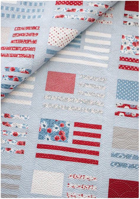 4th Of July Quilt, Americana Quilt, Charm Pack Patterns, American Flag Quilt, Jelly Roll Patterns, Miss Americana, Flag Quilt, Patriotic Quilts, Quilt Of Valor