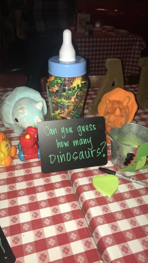 Dinosaur Baby Shower Ideas, Dinosaur Baby Shower Theme, Dinosaur Themed Birthday Party, Dinosaur Theme Party, Dinosaur Baby Shower, Baby Dino, Baby Shower Decorations For Boys, Baby Shower Inspiration, Boy Baby Shower Themes