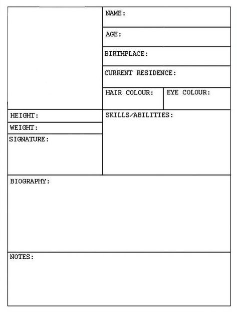 Oc Into Sheet, Oc File Template, Scp Oc Template, Suspect Profile Template, Case Files Aesthetic, Character Profile Template, Character Sheet Writing, Character Questions, Oc Template