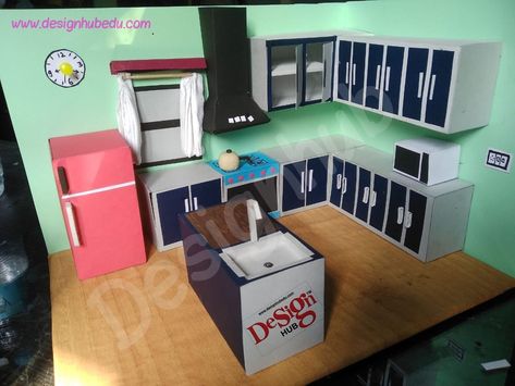 #nift situation test #kitchen room #3d paper craft #model of kitchen room Nift Situation Test Models, Nift Situation Test, Craft Models, Spanish Projects, Engagement Mehndi, Pencil Drawings For Beginners, Interior Design Presentation, Engagement Mehndi Designs, Design Presentation