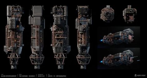 Zmeya | The Expanse Wiki | Fandom Expanse Ships, Expanse Tv Series, The Expanse Ships, The Expanse Tv, Transport Ship, Sci Fi Ship, Kerbal Space Program, Space Engineers, History Events