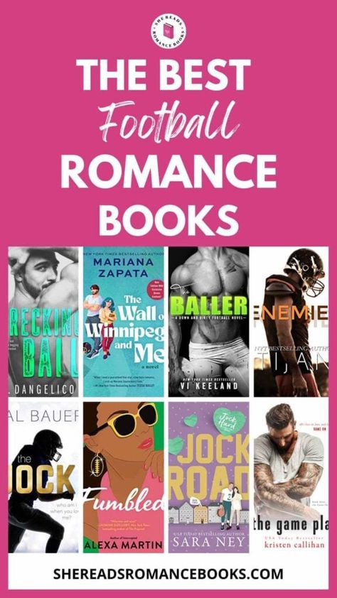 25 Best Football Romance Books That Score Big with Romance Book Lovers – She Reads Romance Books Football Romance Books, Alpha Male Romance Books, Football Romance, Clean Romance Novels, College Romance Books, New Romance Books, Sports Romance Books, Books Worth Reading, Books Recommendations