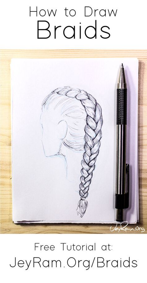 How to Draw Braids: Easy Tutorial for Beginners — JeyRam : Anime Drawings & Sketches Anime Braids, Draw Braids, Braids Drawing, Braids Tutorial Easy, Dutch Braid Tutorial, Braids Easy, How To Draw Braids, Braided Crown Hairstyles, Two Braid Hairstyles