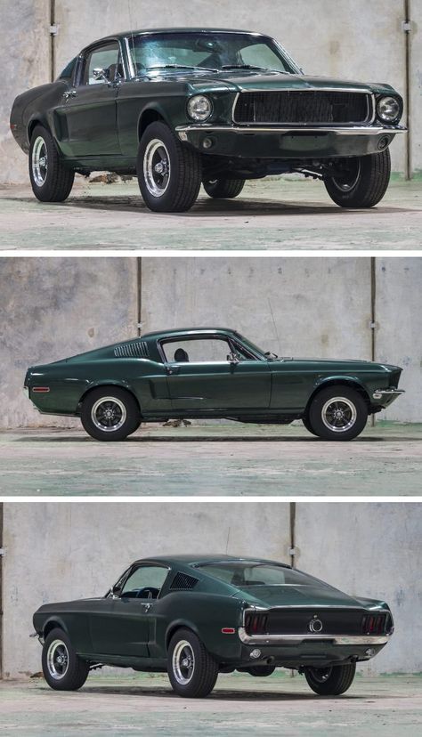 Green Mustang, Colin Ford, 1968 Ford Mustang Fastback, Shelby Mustang Gt500, Ford Mustang Bullitt, 1968 Ford Mustang, Mustang Bullitt, Movie Cars, Auto Retro