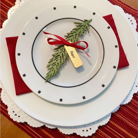 Christmas place settings diy