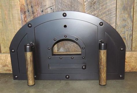 Pizza Oven Door, Iron Corbels, Pizza Oven Fireplace, Wood Connectors, Oven Fireplace, Iron Straps, Pizza Oven Accessories, Small Hinges, Barn Door Kit