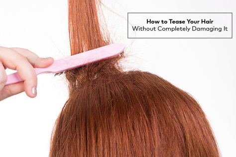 How to Tease Your Hair Without Completely Damaging It | from the wonderful Beautylish <} How To Tease Your Hair, How To Tease Hair, Pentecostal Hair, Apostolic Hair, Tease Hair, Hair Teasing, Confident Lady, Church Hair, Hair Dyed Underneath