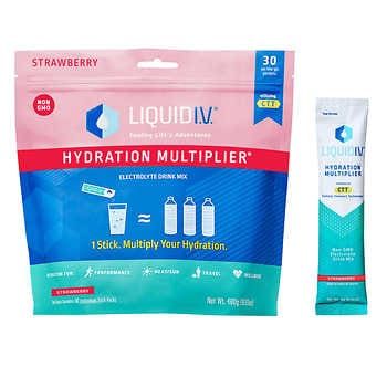 Liquid I.V. Hydration Multiplier, 30 Individual Serving Stick Packs in Resealable Pouch Liquid Iv Hydration, Liquid Iv, Iv Hydration, Sports Drinks, Transportation Technology, Hydrating Drinks, Electrolyte Drink, Tropical Punch, Artificial Sweeteners