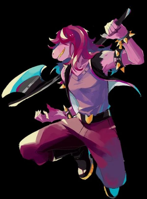 Susie Deltarune Fanart, Deltarune Susie, Susie Deltarune, Collage Items, Undertale Deltarune, Delta Rune, Fox Games, Emo Kid, Toby Fox