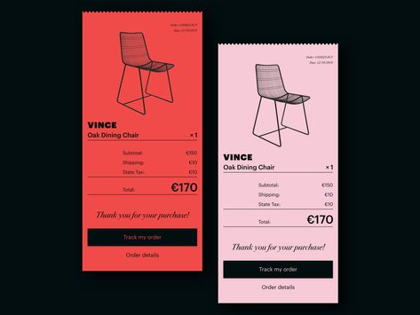 Web Design Layouts, Receipt Design, Elena Perminova, 달력 디자인, Gfx Design, Mobile Ui Patterns, Ui Patterns, Ticket Design, 카드 디자인