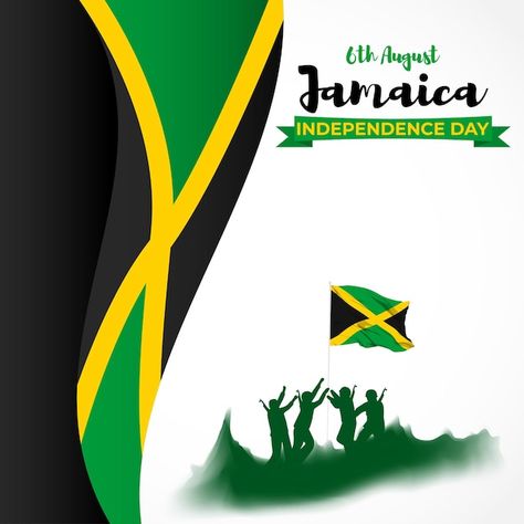 Vector illustration for jamaica independ... | Premium Vector #Freepik #vector #independence #national-day #nationality #independent-day Jamaica Independence Day, Swiss National Day, International Cat Day, Constitution Day, Jamaica Vacation, My Culture, Background Banner, Vector Background, Cat Day