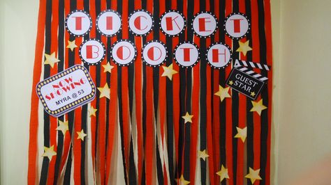 Movie Theme Party #MyraAt53 #photobooth Movie Themed Party, Movie Themes, Theme Party, Photo Booth, Advent Calendar, Party Themes, Party Ideas, Holiday Decor