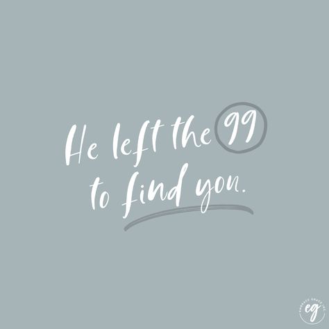 Jesus left the 99 to find YOU. He fought for YOU. He has overcome for YOU. You are worthy of His reckless love!  "Oh, the overwhelming, never-ending, reckless love of God Oh, it chases me down, fights 'til I'm found, leaves the ninety-nine And I couldn't earn it And I don't deserve it Still You give yourself away Oh, the overwhelming, never-ending, reckless love of God..."  -Cody Asbury, Reckless Love God Leaves The 99 Quotes, Oh The Never Ending Reckless Love Of God, He Will Leave The 99, Left The 99, He Left The 99 To Find Me Verse, Oh The Overwhelming Reckless Love Of God, Leave The 99 To Find The One, Worthy Quotes Christian, Leaves The 99 Wallpaper