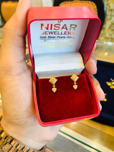 @nisarjewellersgold #goldjewellery #nisarjewellers #goldtops #trendy Second Tops Earrings Gold, Tops Gold Earrings, Gold Necklace Price, Tops Gold, Small Earrings Gold, Gold Necklace Wedding, Couple Ring Design, Bridal Jewelry Sets Brides, Cutwork Blouse