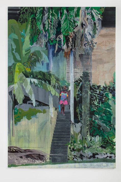 In Hurvin Anderson's Latest Paintings, Nature Takes Over | Advisory Perspective | Ocula Peter Doig, Hayward Gallery, Tate Britain, Grace Jones, British Artist, Land Art, Japanese Artists, Art Club, Figure Painting