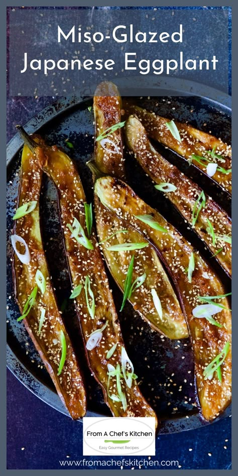 Miso Eggplant Japanese, Miso Glazed Eggplant Recipe, Eggplant Miso Recipe, Miso Glazed Eggplant, Japanese Eggplant Recipe Easy, Miso Eggplant Recipes, Japanese Miso Eggplant Recipe, Asian Eggplant Recipes, 2023 Appetizers