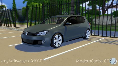 2013 Volkswagen Golf GTI Gti Car, Mod Jacket, Sims 4 Game Mods, Chevrolet Corvette Stingray, Volkswagen Golf Gti, Best Mods, Best Sims, Cc Sims, Sims Community