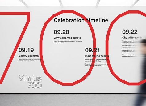 Vilnius 700 anniversary on Behance Anniversary Campaign, Brand System, City Branding, Social Campaign, Diy Branding, Social Business, Anniversary Event, Real Estate Branding, Brand Book