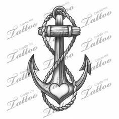 Tattoo Painting, Ankle Tat, Infinity Tattoo Designs, Anchor Tattoo Design, Anker Tattoo, Anchor Tattoos, Anchor Tattoo, Tattoos For Daughters, Sister Tattoos