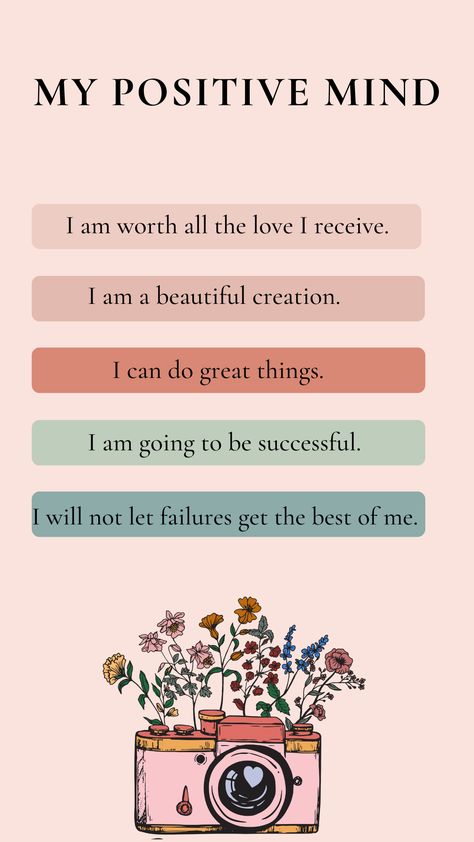 🌟Affirmations have the power to motivate you to act on certain things, help you to concentrate on achieving your goals in life, give you the power to change your negative thinking patterns and replace them with positive thinking patterns, assist you in accessing a new belief system, but above all, affirmations can reaffirm the positivity back into your life and help regain or increase your self-confidence. Spiritual Vision Board, Be Kind To Yourself Quotes, Self Care Printable, Thinking Patterns, Goals In Life, Belief System, Physical Beauty, Daily Positive Affirmations, Self Love Affirmations