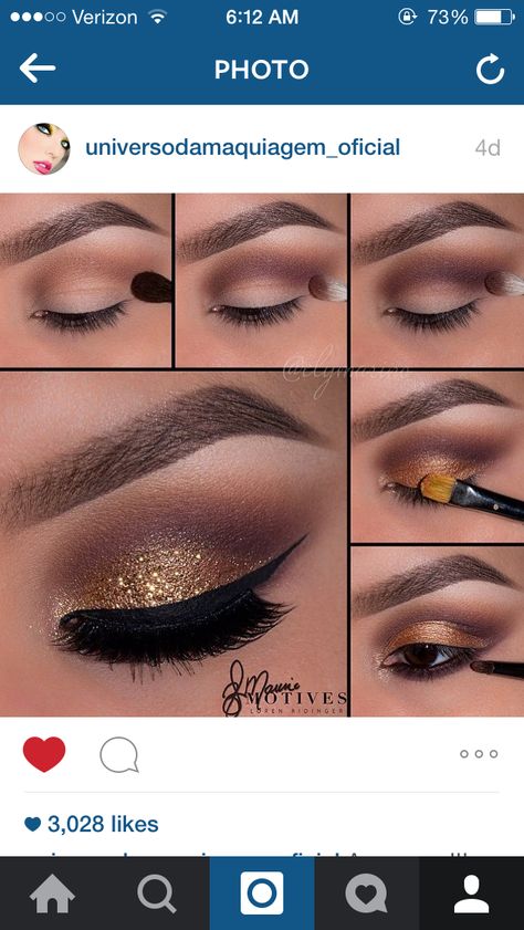 F Brown Smokey Eye Tutorial, Smokey Eyes Tutorial, Make Up Mata, Eyeliner Tips, Mekap Mata, Prom Eye Makeup, Smokey Eye Tutorial, Sugar Skull Makeup, Smokey Eye For Brown Eyes