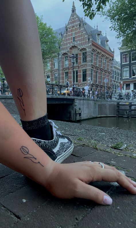 I went to Amsterdam with my friends and decided to get a tattoo Tattoo Ideas Amsterdam, Traditional Dutch Tattoo, Amsterdam Inspired Tattoo, Dutch Tattoo Ideas Netherlands, Dutch Tulip Tattoo, Netherlands Tattoo Ideas, Amsterdam Tattoo Ideas, Dutch Tattoo Ideas, Netherlands Tattoo