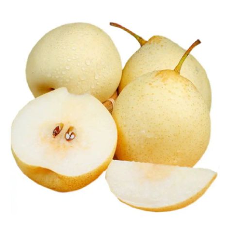 Ya pear is a good source of dietary fiber, vitamin C, and copper. It also contains small amounts of other important nutrients, such as potassium, magnesium, and vitamin K. #yapear #Chinesepear #Freshpear #crownpear #crystalPear Snow Pear, Pear Varieties, Asian Pears, Ellipse Shape, Asian Pear, Vitamin K, Traditional Medicine, Stir Fries, Exotic Fruit