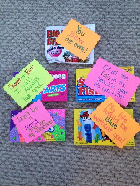 Sweet valentine candy sayings. #valentines #swedishfish #gum #nerds #sweettarts #skirtles #sourpatchkids #boyfriend #gummyworms Nerd Candy Sayings, Candy With Notes For Boyfriend, Candy Puns For Boyfriend, Candy Sayings, Candy Puns, Valentines Quotes, Nerdy Valentines, Candy Quotes, Nerds Candy