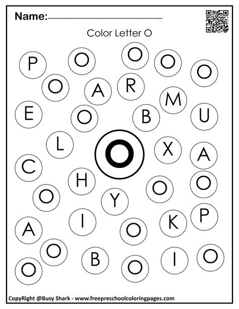 Letter O Dot Painting, Letter O Math Preschool, Letter O Dot Worksheet, O Crafts For Toddlers, Letter O Coloring Page, Letter O Worksheets Kindergarten, Letter O Preschool Activities, O Is For, Letter O Worksheets Preschool