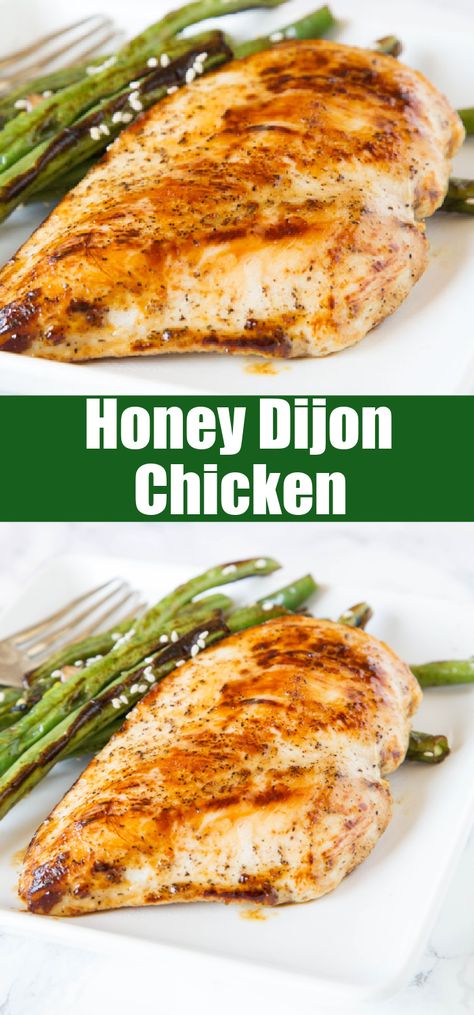 Honey Dijon Chicken Breast, Honey Dijon Sauce, Dijon Chicken Recipes, Honey Dijon Chicken, Baking Chicken, Gerd Recipes, Dijon Sauce, Chicken Cutlet, Dinner Favorites