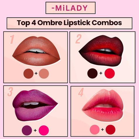 Elevate Your Lip Game with MiLADY!💋✨#lipstick #makeup #beauty #lips #eyeshadow #cosmetics #makeupartist #lipgloss #skincare #fashion #mua #makeuptutorial #eyeliner #makeuplover Ombre Lipstick, Budget Makeup, Beauty Lips, Makeup Help, Lipstick Makeup, Pretty Makeup, Beauty Make Up, Makeup Routine, Makeup Lover