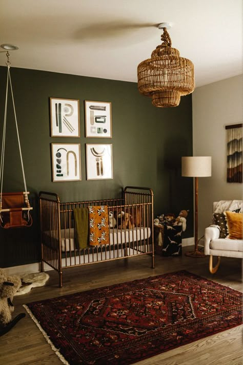 Hunter Premo, Baby Nursery Inspiration, Baby Room Themes, Green Nursery, Nursery Room Design, Baby Room Inspiration, Baby Boy Room Nursery, Nursery Room Inspiration, Lucky Green