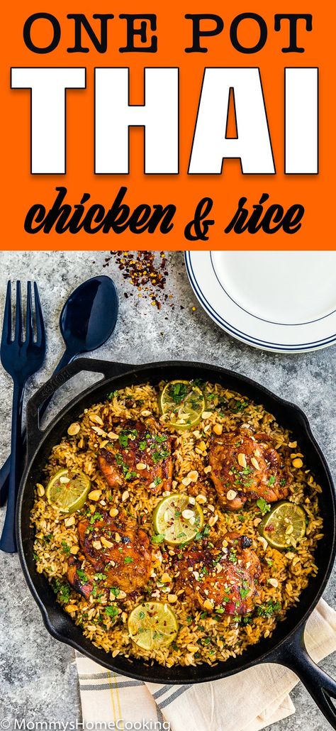 Thai Chicken And Rice Recipes, Asian Chicken And Rice Recipes, Thai Chicken And Rice, Thai Rice Recipes, Thai Chicken Rice, Easy Thai Chicken, Thai Chicken Recipes, Chicken Thai, Love Recipe