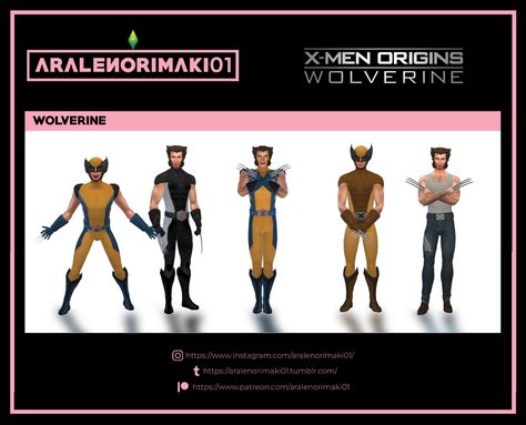 Wolverine Sims 4 Wolverine, Wolverine Sims 4 Cc, Wolverine Hair, Wolverine Costume, Wolverine Xmen, Superhero Suits, Play Sims, X Force, Full Body Suit