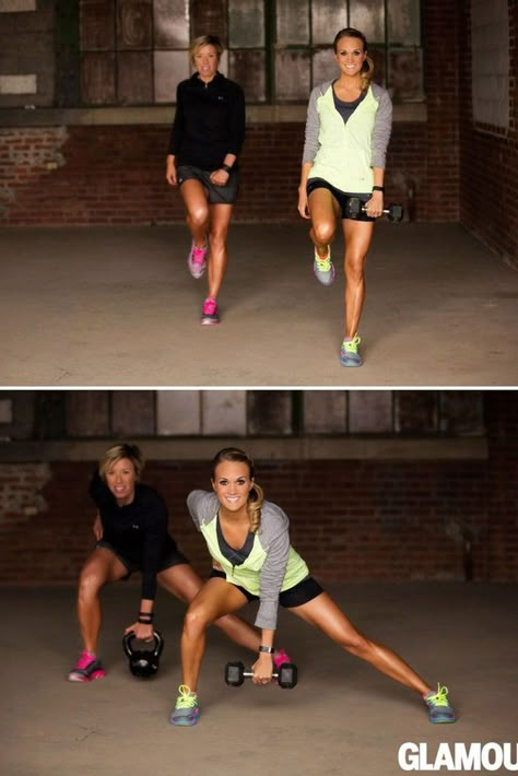 Carrie Underwood Butt And Leg Workout Moves | SELF Carrie Underwood Leg Workout, Carrie Underwood Workout, Carrie Underwood Legs, Killer Leg Workouts, Power Walking, Lateral Lunges, Killer Legs, Leg Workouts, Gym Room